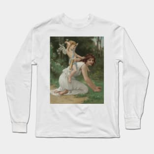 Venus and Cupid by Guillaume Seignac Long Sleeve T-Shirt
